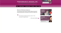Desktop Screenshot of performanceawards.biz